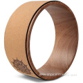 Eco Friendly Cork Massage Wooden Back Yoga Wheel